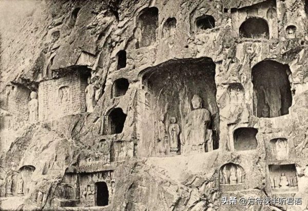 绝版老照片:110年前未被破坏前的龙门石窟