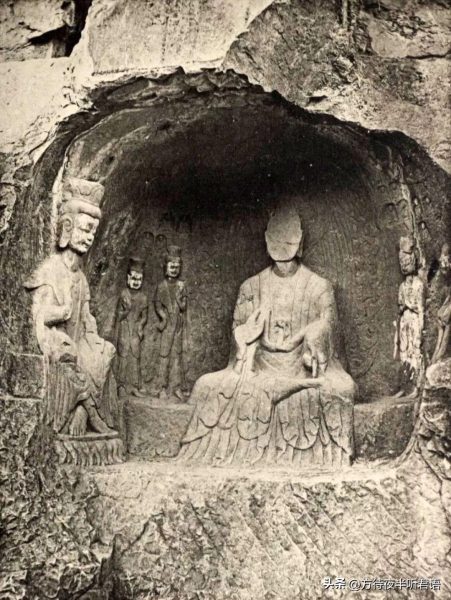 绝版老照片:110年前未被破坏前的龙门石窟