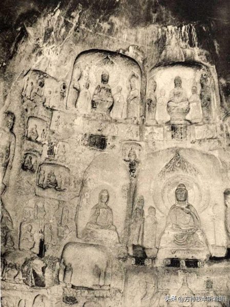 绝版老照片:110年前未被破坏前的龙门石窟