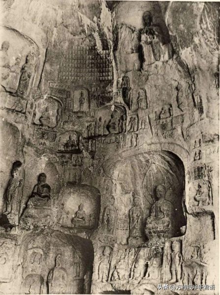 绝版老照片:110年前未被破坏前的龙门石窟