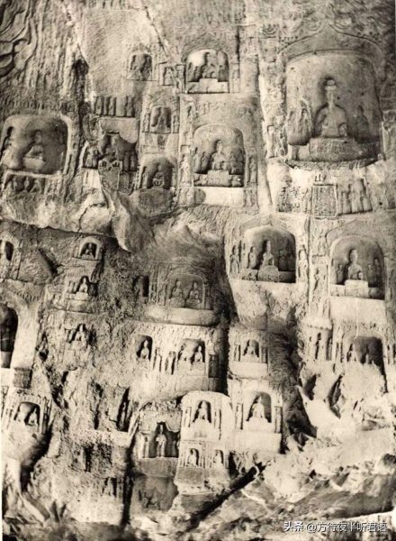绝版老照片:110年前未被破坏前的龙门石窟