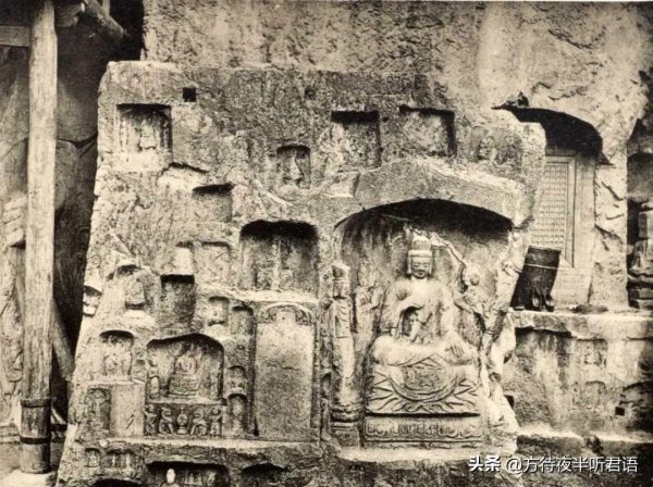 绝版老照片:110年前未被破坏前的龙门石窟