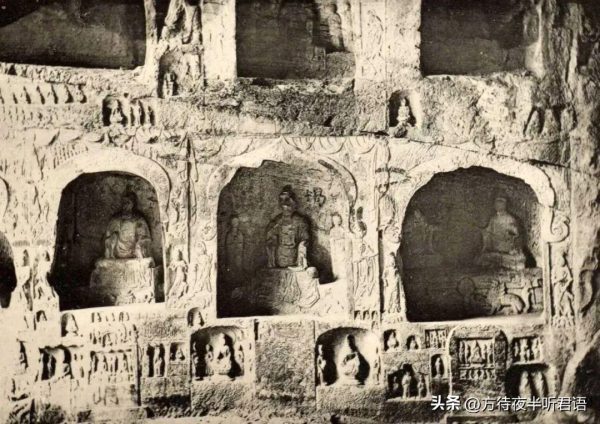 绝版老照片:110年前未被破坏前的龙门石窟
