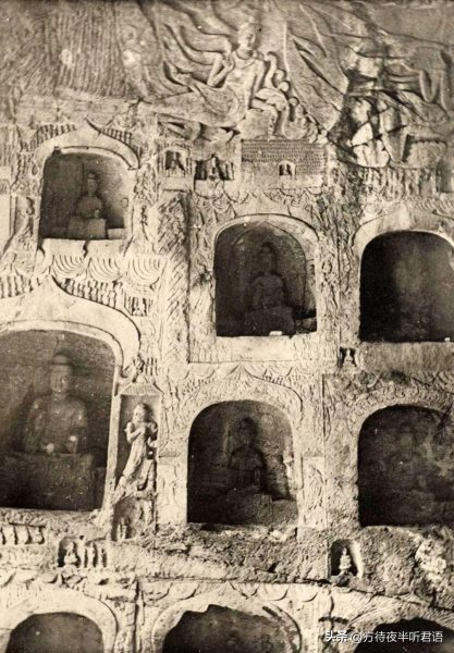绝版老照片:110年前未被破坏前的龙门石窟