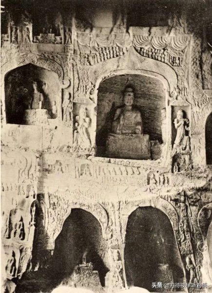 绝版老照片:110年前未被破坏前的龙门石窟