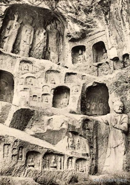 绝版老照片:110年前未被破坏前的龙门石窟