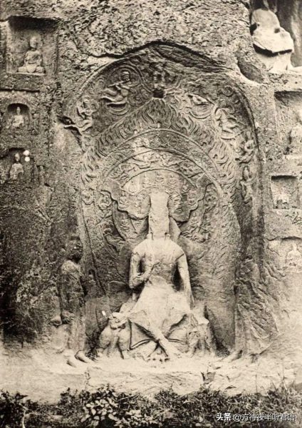 绝版老照片:110年前未被破坏前的龙门石窟