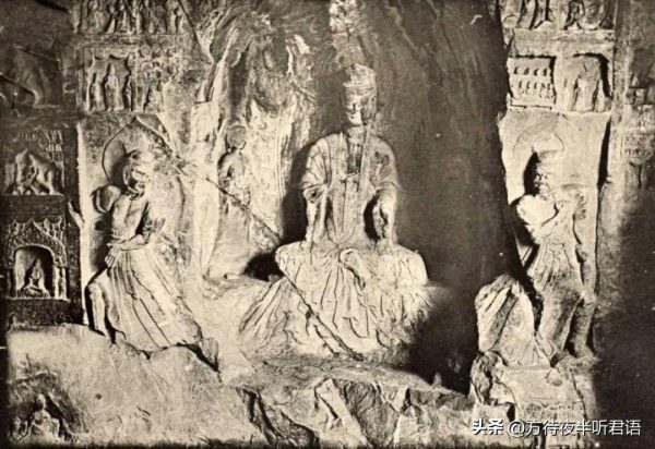 绝版老照片:110年前未被破坏前的龙门石窟