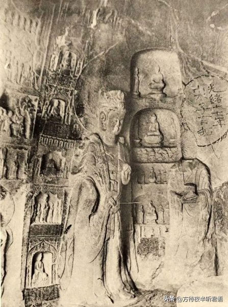 绝版老照片:110年前未被破坏前的龙门石窟
