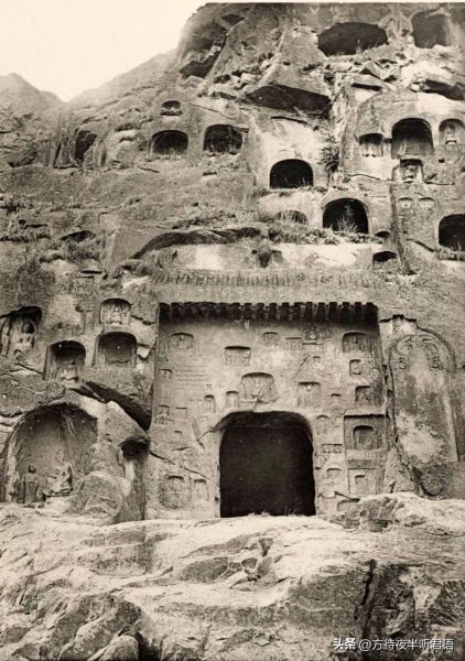 绝版老照片:110年前未被破坏前的龙门石窟