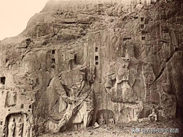 绝版老照片:110年前未被破坏前的龙门石窟