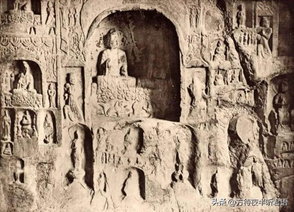 绝版老照片:110年前未被破坏前的龙门石窟