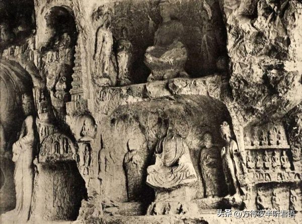 绝版老照片:110年前未被破坏前的龙门石窟