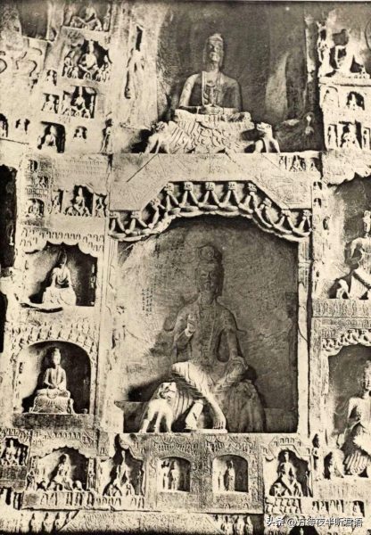 绝版老照片:110年前未被破坏前的龙门石窟