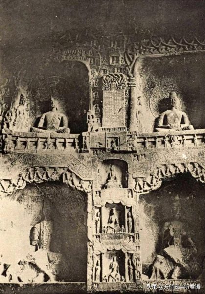 绝版老照片:110年前未被破坏前的龙门石窟