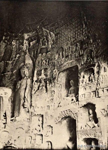 绝版老照片:110年前未被破坏前的龙门石窟