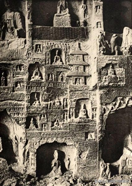 绝版老照片:110年前未被破坏前的龙门石窟